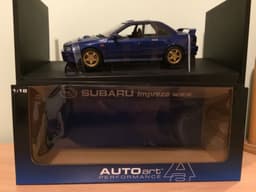 1/18 Subaru Impreza WRX Type R 5 door New With Straps Autoart Model Car