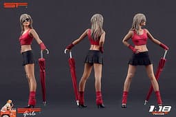1/18 Umbrella Girl VERY RARE !! figure for1:18 CMC Autoart Ferrari BBR Porsche