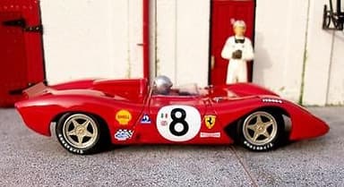1/32 NEW RESIN BODIED FERRARI 312P SPYDER SLOT CAR *UNIQUE* Mulsanne Models.