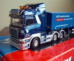 1:50 Irish Tekno A.S.D Metal Services Scania R420 highline & Steel Hood trailer