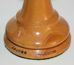1850\'S Boxed Jaques Staunton Weighted Chess Set 4.4\" Anderssen Knights