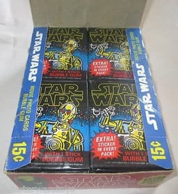1977 Topps STAR WARS 1st Series FULL BOX Movie Trading Card 36 Wax Pack AFA PSA