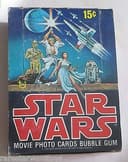 1977 Topps STAR WARS 1st Series FULL BOX Movie Trading Card 36 Wax Pack AFA PSA