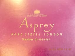 A SUPERB VINTAGE DARK BLUE LEATHER ASPREY OF LONDON BACKGAMMON SET - BOXED