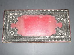 Antique Leuchars Carton Pierre Board For Jaques Chess Sets V. Rare Green Squares