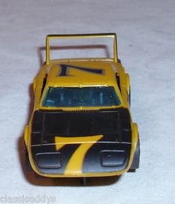 AURORA AFX G PLUS DODGE SUPER BIRD SLOT CAR IN YELLOW WORKS