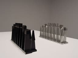 Austin cox enterprise 1962 Aluminium Chess set made for Alcoa Mid century eames
