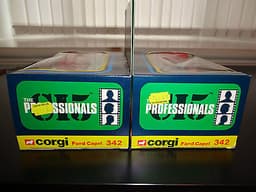 Corgi 342 The Professionals Ford Capri x 2 sets Mint In Mint Box Ex-Shop Stock