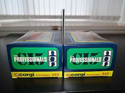 Corgi 342 The Professionals Ford Capri x 2 sets Mint In Mint Box Ex-Shop Stock