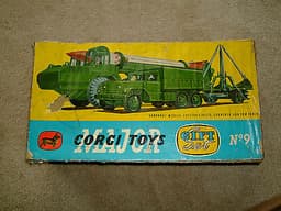 Corgi Corporal Gift Set 9, Missile, Erector vehicle, Launcher, truck & poor box