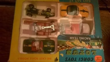 Corgi Gift Set 37 Lotus Racing Team Set Boxed Elan Climax Coupe VW Breakdown