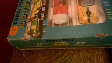 Corgi Gift Set 37 Lotus Racing Team Set Boxed Elan Climax Coupe VW Breakdown