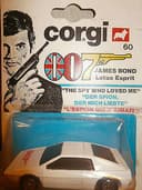 CORGI JUNIOR NO 60 JAMES BOND 007 LOTUS ESPRIT CARDED 1977 THE SPY WHO LOVED ME