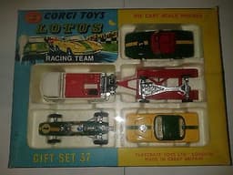 Corgi Toy Gift Set 37 Lotus Racing Team - Extremely Good Condition