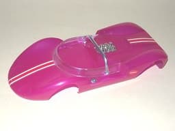 Cox La Cucaracha Slot Car Rare Translucent Magenta Body - Great Condition