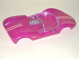 Cox La Cucaracha Slot Car Rare Translucent Magenta Body - Great Condition