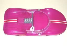 Cox La Cucaracha Slot Car Rare Translucent Magenta Body - Great Condition