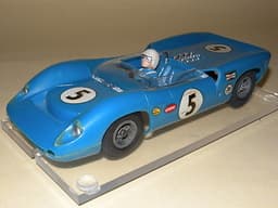 Cox LOLA T70 1/24 Vintage Slot Car - 1st Series Sidewinder Made in Hong-Kong