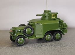 Dinky 1930\'s Vickers/Crossley 4 x 6 Armoured Car with Removable Aerial Code 3