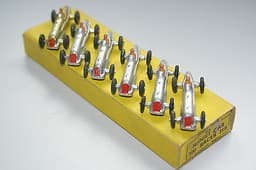 DINKY 200/35b MIDGET CAR RACER TRADE BOX OF SIX INCLUDING A RARE GOLD VERSION