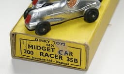 DINKY 200/35b MIDGET CAR RACER TRADE BOX OF SIX INCLUDING A RARE GOLD VERSION
