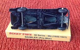 DINKY TOY 30c DAIMLER (pre-war) IN EXCELLENT CONDITION