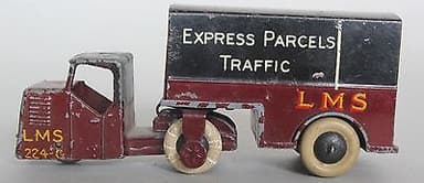 Dinky Toys Pre-War Mechanical Horse L.M.S Express Parcels Traffic no.33rd