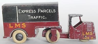 Dinky Toys Pre-War Mechanical Horse L.M.S Express Parcels Traffic no.33rd