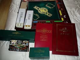 FRANKLINE MINT COLLECTORS EDITION MONOPOLY BOARD GAME - UN-USED