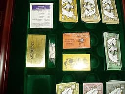 FRANKLINE MINT COLLECTORS EDITION MONOPOLY BOARD GAME - UN-USED