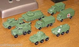 MATCHBOX LESNEY G-5 ARMY SET NEAR MINT IN ORIGINAL BOX RARE SET