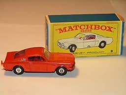 Matchbox Regular Wheel #8 Mustang Rare Red/Orange!! 100% Original!! Mint in Box!