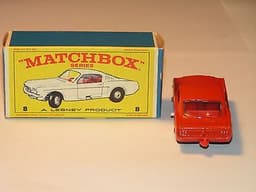 Matchbox Regular Wheel #8 Mustang Rare Red/Orange!! 100% Original!! Mint in Box!
