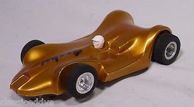 MONOGRAM SNAKE 1/24 SCALE SLOT CAR IN GOLD SHARP!