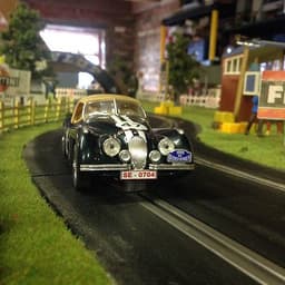 Ninco Jaguar XK120 Alpine Rally slot car. Fantastic