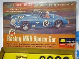 OLD MONOGRAM "MGA SPORTS CAR" SLOT CAR KIT 1/32 LAST STOCK