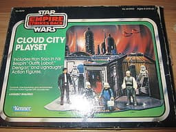 original vintage kenner star wars boxed cloud city playset complete with figures