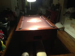 Pool Table 7 foot pub size slate bed coin operated