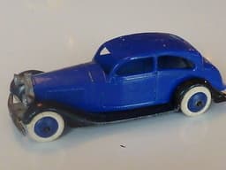 Pre war Dinky 30b Rolls-Royce. Indigo blue, blue hubs. Superb.