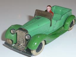 Pre war Dinky 36f Salmson 4 seater with driver.