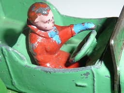 Pre war Dinky 36f Salmson 4 seater with driver.