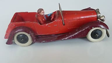 Pre war Dinky 36f Salmson 4 seater with driver.