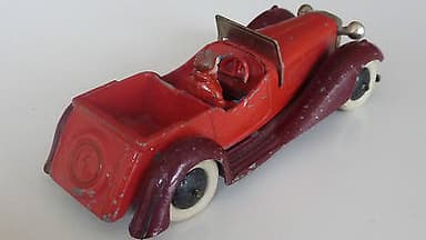 Pre war Dinky 36f Salmson 4 seater with driver.