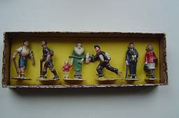 PRE WAR DINKY HORNBY O 003 3 RAIL PASSENGER MODELLED MINS VINTAGE RARE GIFT SET