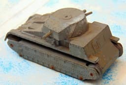 Pre-war Dinky No 22f Army Tank - Grey Colour