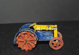 PREWAR DINKY TRACTOR 22E ALL ORIGINAL YELLOW & BLUE CHECK IT OUT