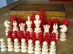 RARE ANTIQUE CALVERT LUND LARGE CARVED CHESS SET KING 3.2" QUALITY ENGLISH NR