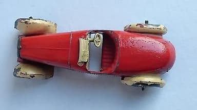 RARE PRE-WAR LEAD DINKY N°22A CREAM/RED 2 SEAT OPEN ROADSTER 1933 ALL ORIGINAL