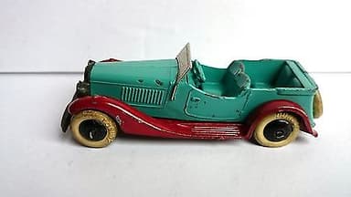 RARE PREWAR FRENCH DINKY TOYS N°24 G OPEN ROADSTER GREEN/RED 1936 ALL ORIGINAL