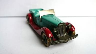RARE PREWAR FRENCH DINKY TOYS N°24 G OPEN ROADSTER GREEN/RED 1936 ALL ORIGINAL